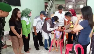 Maksimalkan Sub Pin Polio, Cisalak Depok Sweeping Balita