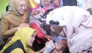 Puluhan Ribu Balita di Purwakarta Dapat Imunisasi Polio Tahap Kedua, Anne Ratna Mustika : Lebihi Target Nasion