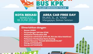 Roadshow Bus KPK Hadir di Kota Bekasi, Catat Tanggal dan Rangkaian Acaranya!