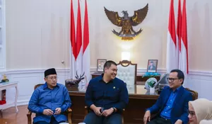 Momen Wali Kota Bogor Bima Arya Ketemu Menpora Dito Ariotedjo dan Anas Urbaningrum, Ini yang Dibahas