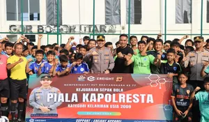 Tekan Kasus Tawuran dan Kenakalan Remaja, Polresta Bogor Kota Gelar Kompetisi Sepakbola Bareng Ereight Apparel