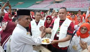 Hadiri HUT PSM ke 48 Tingkat Kota Bekasi di Stadion Patriot Candrabhaga, Tri Adhianto Sampaikan Hal Ini