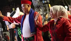 Pesona Bekasi Keren Meriahkan Malam Perayaan Karnaval dan Pawai Budaya Rakernas XVI Apeksi 2023