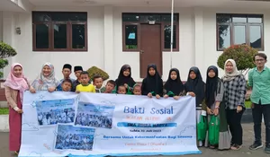 Iluni 98 SMA Rimba Madya Helat Bakti Sosial