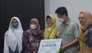 Terlindungi Program JKM, Ahli Waris Peserta BPJS Ketenagakerjaan PT Apex Kumbong Terima Santunan