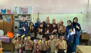 Cegah Kasus Stunting, Mahasiswa Fiphal Unida Edukasi Pedoman Gizi Seimbang ke Siswa SD Pakai Metode Ini