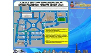 Ada Demo Buruh Hari Ini, Berikut Rekayasa Lalin Sekitar Patung Kuda Jakpus