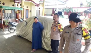 Sambangi Korban, Kapolsek Citamiang Beberkan Perkembangan Kasus Ranmor