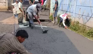 Longok Warga Pondokudik Ngecor Jalan Masjid