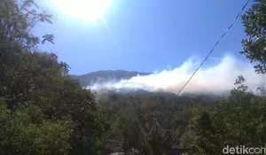 Dua Ribu Orang Dikerahkan Padamkan Api, Hutan Gunung Lawu Masih Terbakar