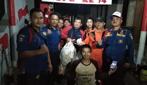 Damkar Leuwiliang Evakuasi Sarang Tawon