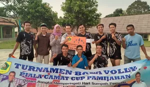 Desa Purwabakti Juara Voli Camat Cup