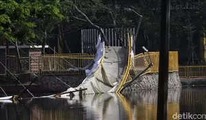 Imbas Jembatan Ambruk, Kawasan Utan Kemayoran Ditutup Sementara