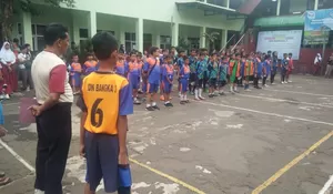 Sepuluh Sekolah Ikuti Turnamen Voli SDN Bangka 3