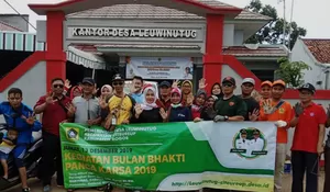 Keren, Warga dan Pemdes Leuwinutug Kompak Bebersih Sampah