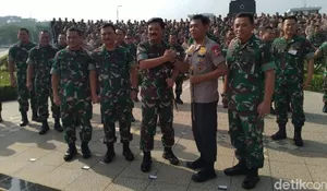 Panglima: Tugas TNI-Polri Beririsan, Bukan Rebutan Wilayah Abu-abu