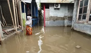 Hujan Deras Pagi Tadi, Rumah Warga di Harapan Mulya Bekasi Terendam Banjir