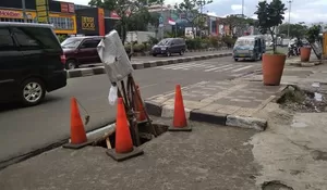 Miris! Penutup Gorong-Gorong Pun Dicolong