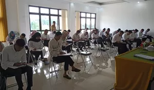 Puluhan Calon Perangkat Desa Jalani Uji Kompetensi