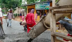 Dana Desa Waru Dialokasikan Beton Jalan hingga Rp386 Juta