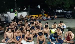 Petugas Gabungan Amankan 26 Motor Balap Liar