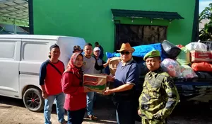 Anggota BPD Cimandehilir Galang Bantuan 