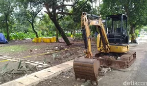 Pakai 100 Drum dan Ekskavator, Pembersihan Radioaktif di Tangsel Lanjut