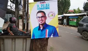 Waduh! Wajah Bakal Calon Wali Kota Tangsel Pilar Saga Nemplok di Pohon