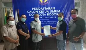 Benn Ambil Formulir Pencalonan Ketua KONI Kota Bogor 2020-2024