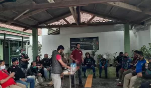 Komunitas Bikers Polres Bogor Kunjungi Makoramil 2124/ Cisarua