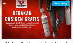 Ayo Saling Bantu! Mulai Rp10 Ribu Kamu Bisa Donasi Oksigen Gratis untuk Anak Negeri Lewat KitaBisa.com