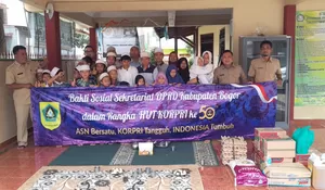 Berbagi Kala Pandemi, Sekretariat DPRD Bogor Peringati Hut Korpri