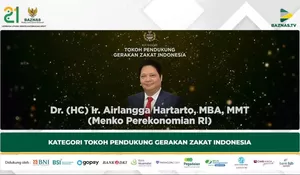 BAZNAS Award 2022, Menko Airlangga Dianugerahi Gelar Tokoh Penggerak Zakat Nasional