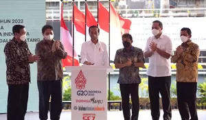 Perdana di 2022, Presiden Jokowi Lepas Ekspor SGA di Galang Batang