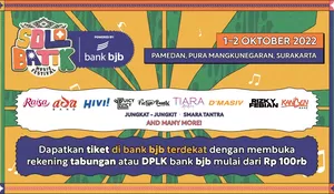 Buka Rekening Bank BJB Bisa Dapat Tiket Nonton Solo Batik Music Festival