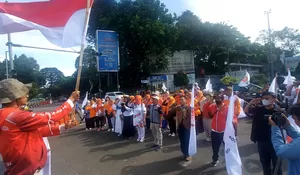 PKS Muda Kota Bogor Peringati Sumpah Pemuda dengan Apel hingga Social Experiment di Tugu Kujang