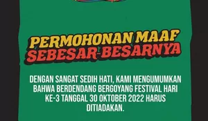 Kelebihan Penonton dan Banyak yang Pingsan, Festival Musik Berdendang Bergoyang Disetop