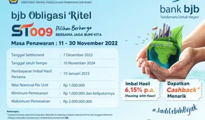 Pesan ST009 di Bank BJB, Dapat Imbal Hasil dan Cashback Menarik
