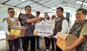 Turun Langsung, Kadisdik Bogor Kirim Bantuan buat Siswa Korban Gempa Cianjur