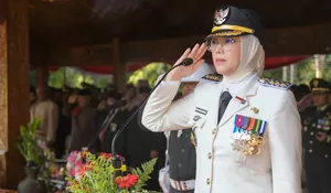 Upacara HUT RI Terakhir sebagai Bupati Purwakarta, Anne Ratna Mustika Pamit
