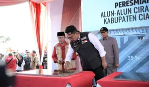 Gubernur Ridwan Kamil, Resmikan Tiga Proyek di Cianjur