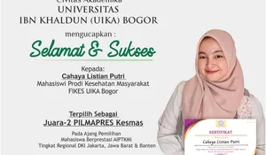 Membanggakan, Mahasiswa UIKA Juara Pilmapres Kesehatan Masyarakat