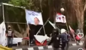Viral! Mahasiswa Rusak Sejumlah Baliho Caleg, Begini Penjelasan Kapolresta Bogor Kota