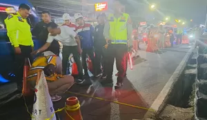 Sebelum Bagian Bawah Jembatan di Jalan Raya Tajur Longsor, Warga Sudah Melihat Ada Tanda-tandanya