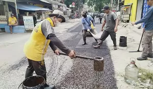 Pembangunan Fisik di Kelurahan  Mekarjaya Hampir Selesai