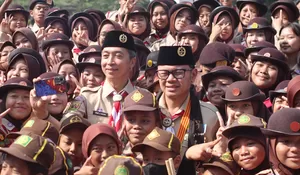 Puncak Peringatan Hari Pramuka tingkat Kota Bogor, Dedie Rachim : Harus Siap jadi Kader Kepemimpinan