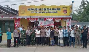 Kapolsek Rumpin Resmikan Pos Polisi RW di Desa Tamansari