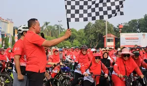 Lepas Fun Bike LDII 2023, Wali Kota Bekasi Tri Adhianto Apresiasi Upaya Kurangi Polusi Lewat Bersepeda