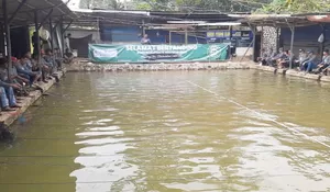 Kemeriahan Lomba Mancing di Katulampa Sembari Berbagi Santunan Yatim Dhuafa