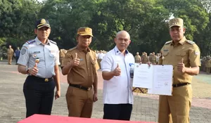 Garap Angkutan Perkotaan Skema BTS, Wali Kota Bekasi Tri Adhianto Teken Kesepakatan bareng BPTJ